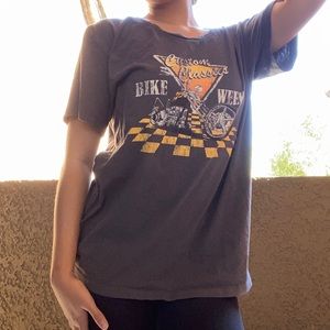 vintage gray motorcycle oversized shirt